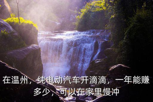 在溫州，純電動(dòng)汽車開滴滴，一年能賺多少，可以在家里慢沖