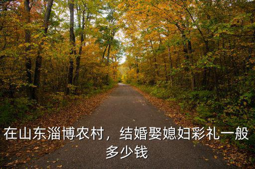 在山東淄博農村，結婚娶媳婦彩禮一般多少錢