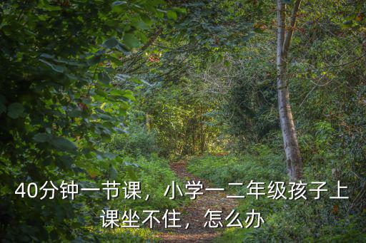 廣州小學一節課多少分鐘,小學一二年級孩子上課坐不住