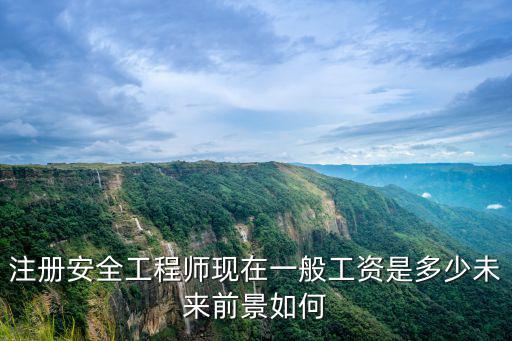 注冊安全工程師現在一般工資是多少未來前景如何