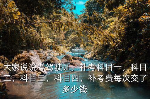臨沂科目4補(bǔ)考費(fèi)多少,補(bǔ)考費(fèi)每次交了多少錢