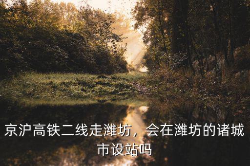 京滬高鐵二線走濰坊，會(huì)在濰坊的諸城市設(shè)站嗎