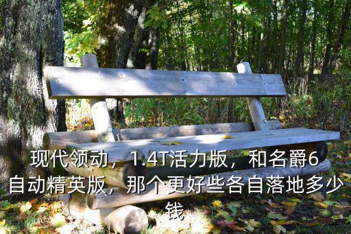 現代領動，1.4T活力版，和名爵6自動精英版，那個更好些各自落地多少錢