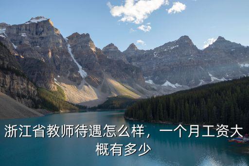 溫州小學美術教師一個月工資有多少,浙江省教師待遇怎么樣