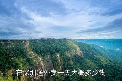 深圳寶安送外賣多少錢一單,在深圳送外賣一天大概多少錢