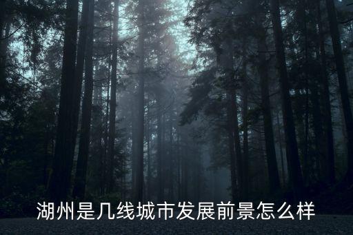 湖州經(jīng)濟(jì)總量是多少,湖州是幾線城市