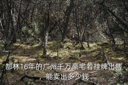 十六年前廣州房價多少,廣州房價下半年走勢如何