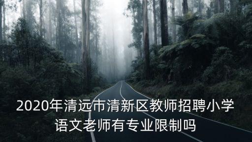 2020年清遠市清新區教師招聘小學語文老師有專業限制嗎