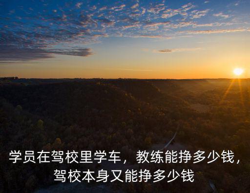 金華駕校的教練工資多少錢,駕校教練的年收入大概是多少