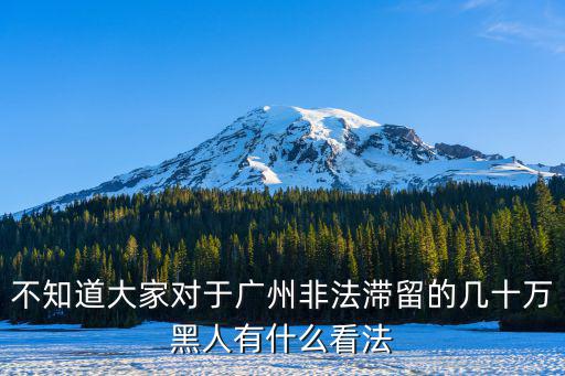 廣州有多少黑人拿到中國(guó)合法身份,為什么黑人集中在廣州