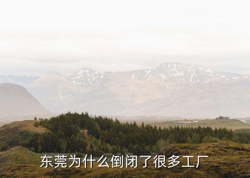 東莞關閉多少家工廠,東莞為什么倒閉了很多工廠