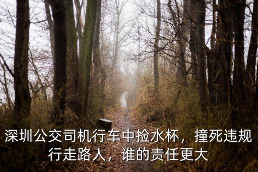 深圳的公交司機多少,深圳公交司機行車中撿水杯