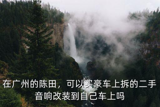 在廣州的陳田，可以買豪車上拆的二手音響改裝到自己車上嗎