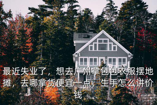 最近失業了，想去廣州拿包包衣服擺地攤，去哪拿貨便宜一點，生手怎么講價錢