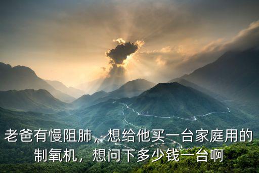 日照吸氧機(jī)多少錢一臺(tái),想給他買一臺(tái)家庭用的制氧機(jī)