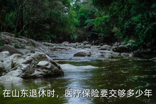 棗莊山亭醫(yī)保交多少年能辦退休,在山東退休時(shí)