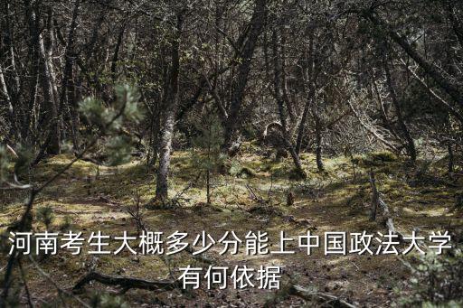 河南考生大概多少分能上中國(guó)政法大學(xué)有何依據(jù)