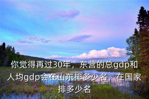 山東東營gdp是多少,山東東營為何挺富的呢