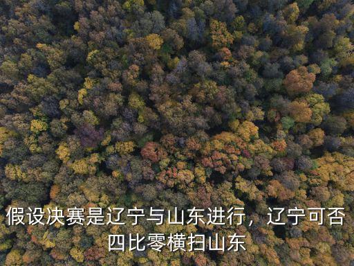 假設(shè)決賽是遼寧與山東進(jìn)行，遼寧可否四比零橫掃山東