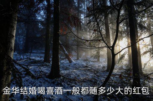 金華結(jié)婚喝喜酒一般都隨多少大的紅包