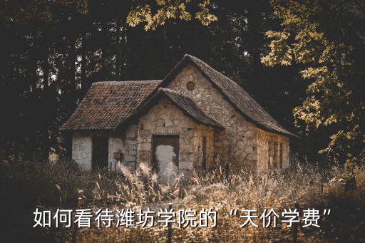 濰坊大學(xué)學(xué)費(fèi)一年多少錢,如何看待濰坊學(xué)院的天價(jià)學(xué)費(fèi)