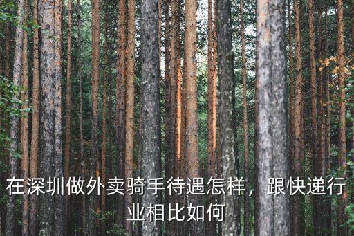 深圳龍華送外賣(mài)怎么樣,在深圳做外賣(mài)騎手待遇怎樣