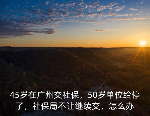 廣州50歲后買社保怎么辦,45歲在廣州交社保