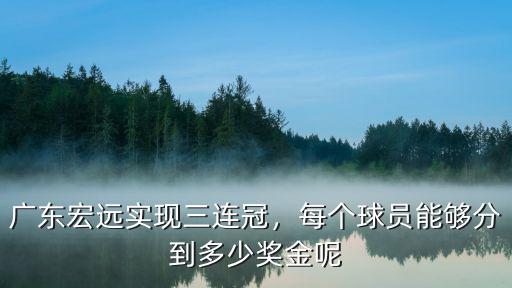 廣東宏遠奪冠球員分多少獎金,廣東宏遠到底有多少本土球員