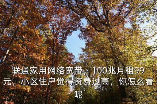 青島聯(lián)通100兆寬帶多少錢一年,聯(lián)通家用網(wǎng)絡(luò)寬帶