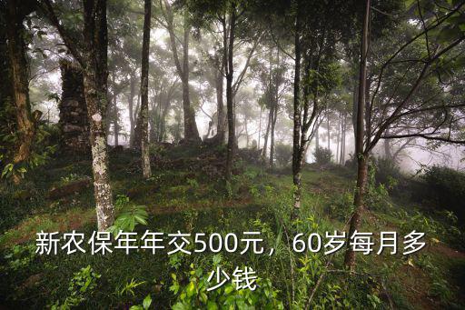 梅州新農保今年交多少錢,今年新農保交多少錢