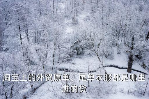 東莞外貿原單貨在哪里,淘寶上的外貿原單