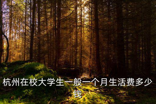 在浙江大學(xué)生生活費要多少,在南京讀大學(xué)