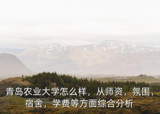 青島農(nóng)業(yè)大學(xué)怎么樣，從師資，氛圍，宿舍，學(xué)費(fèi)等方面綜合分析