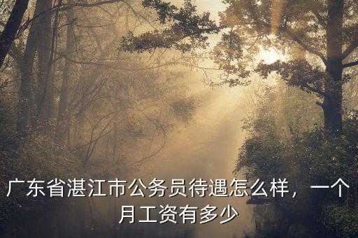 廣州公務員處級工資大概多少,廣州公務員待遇怎樣
