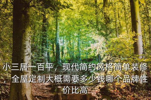 紹興極簡風格全屋定制多少錢,現代簡約風格簡單裝修