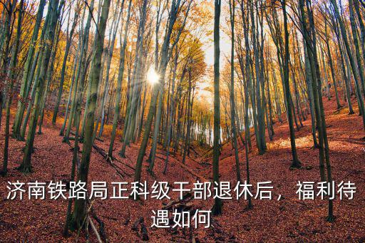 濟南鐵路局正科級干部退休后，福利待遇如何