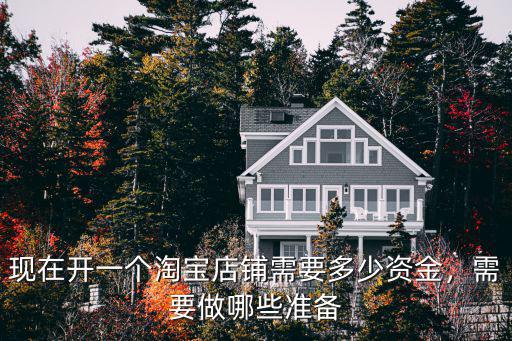 現在開一個淘寶店鋪需要多少資金，需要做哪些準備