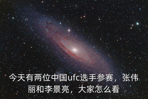 今天有兩位中國ufc選手參賽，張偉麗和李景亮，大家怎么看
