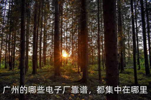 曹德旺廣州工廠在哪里,工廠集中在哪里