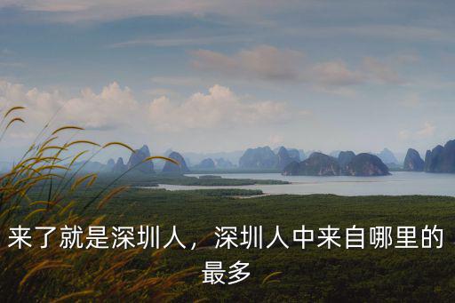 來了就是深圳人，深圳人中來自哪里的最多