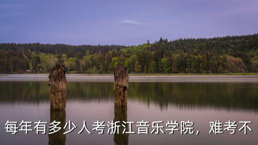 每年有多少人考浙江音樂學院，難考不