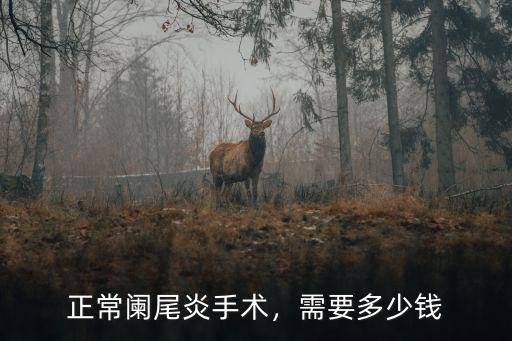 金華市闌尾炎手術多少錢,現在做闌尾手術需要多少錢