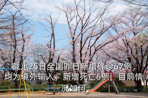 截止25日全國(guó)昨日新增確診67例，均為境外輸入，新增死亡6例，目前情況如何