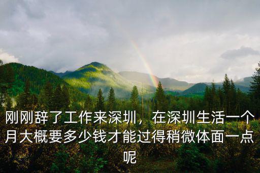 深圳開(kāi)銷大概多少錢,在深圳拿到駕照需要多少錢