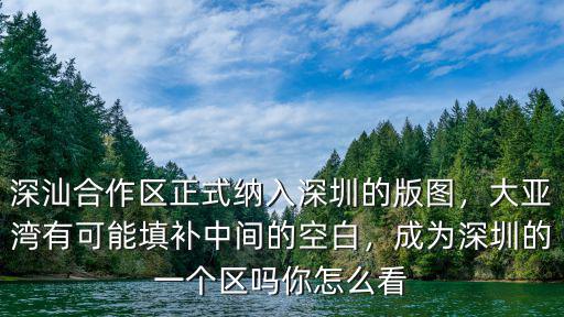 深汕合作區正式納入深圳的版圖，大亞灣有可能填補中間的空白，成為深圳的一個區嗎你怎么看