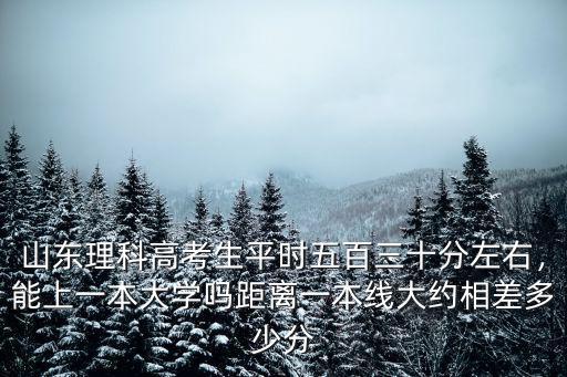 在山東多少分上一本大學,今年山東多少分能上985