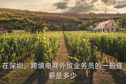 深圳外貿(mào)專員的最高工資多少,做外貿(mào)業(yè)務員工資高嗎
