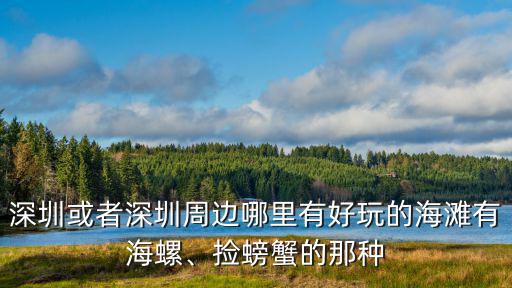 深圳或者深圳周邊哪里有好玩的海灘有海螺、撿螃蟹的那種