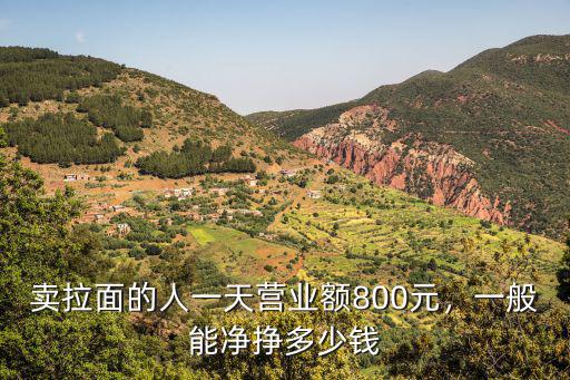 賣拉面的人一天營業額800元，一般能凈掙多少錢