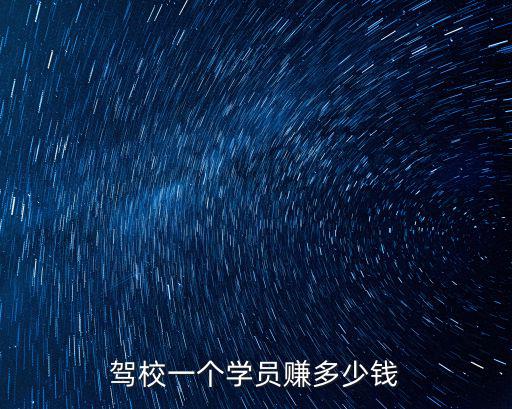 杭州駕駕校教練員收入多少,駕校一個學員賺多少錢